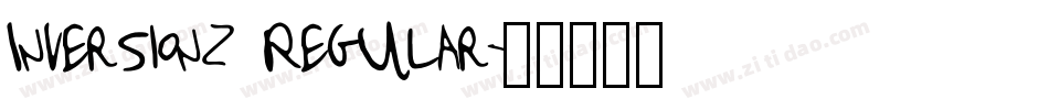 Inversionz Regular字体转换